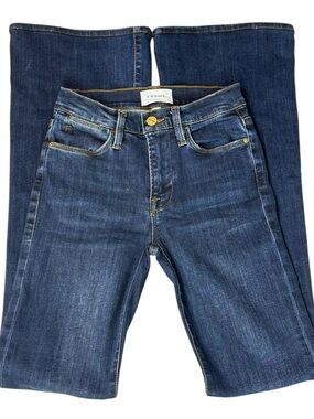 FRAME Le High Flare Jeans Size 24 High Rise Flare Denim